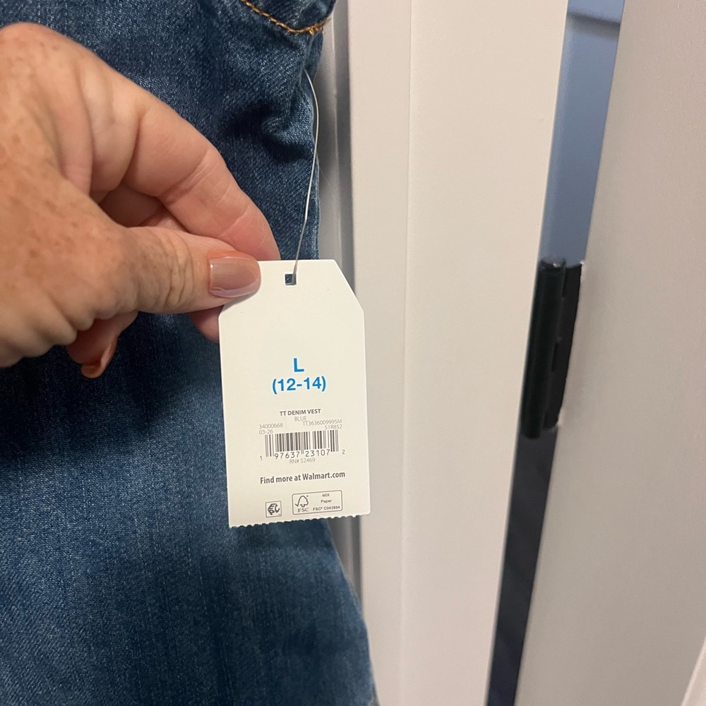 Time and Tru Blue Women's Top